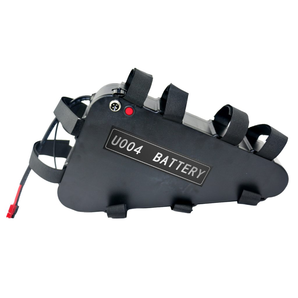 Large triangle battery case — 1300 Wh, 48 V, 27 Ah