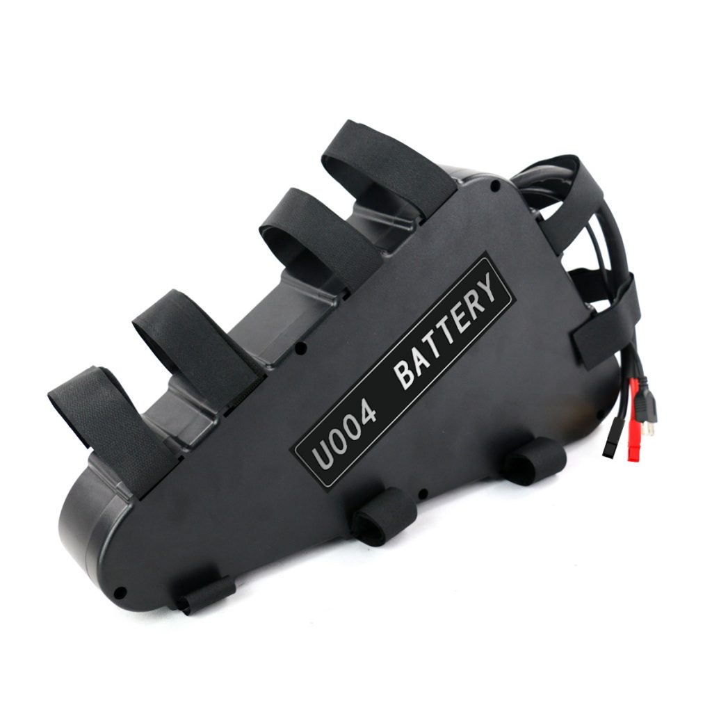 Large triangle battery case — 1300 Wh, 48 V, 27 Ah