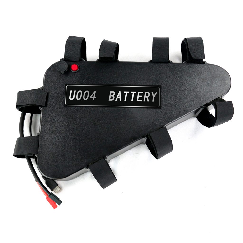 Large triangle battery case — 1300 Wh, 48 V, 27 Ah