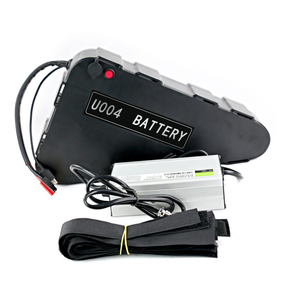 Large triangle battery case — 1300 Wh, 48 V, 27 Ah